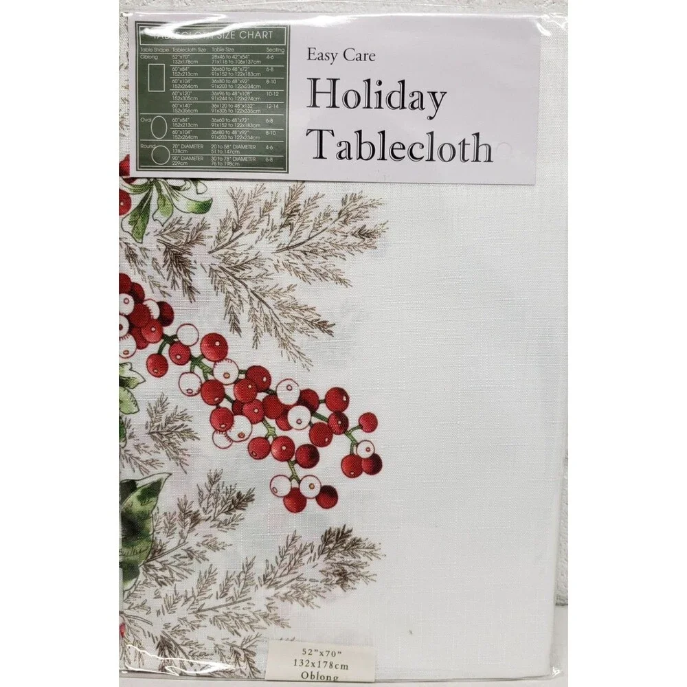 Printed Fabric Tablecloth 52